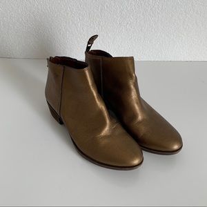 Lucky Brand Gold Belvva Low Booties